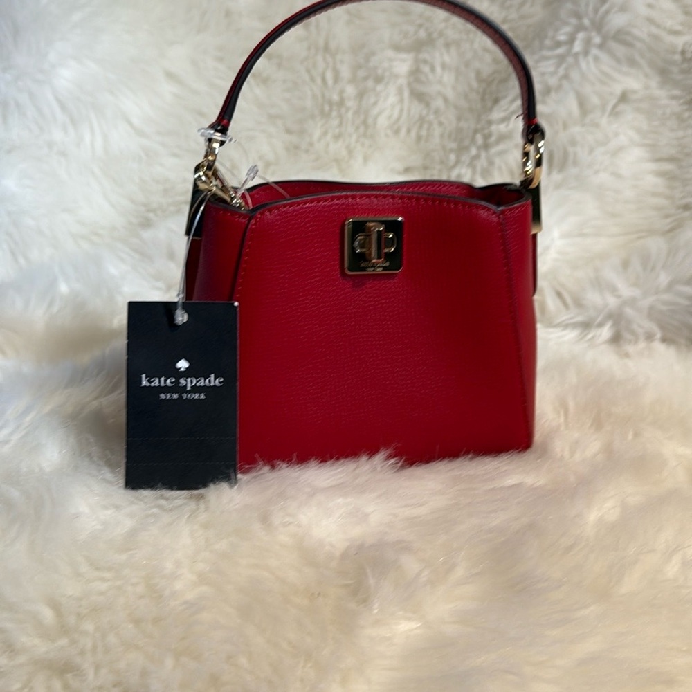 Kate Spade Red Mini Bag with Sleek Design - Picture 15 of 15